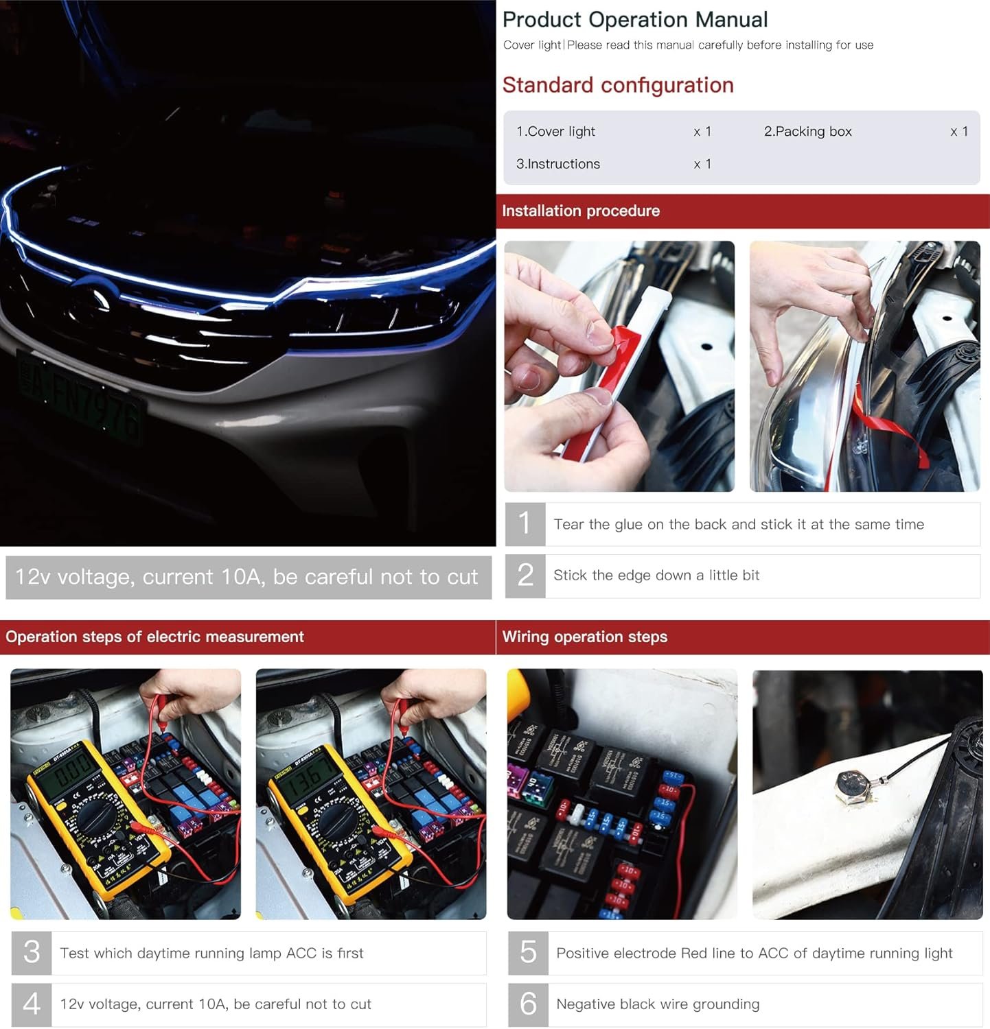 شريط إضاءة أمامي للسيارات - Image 4