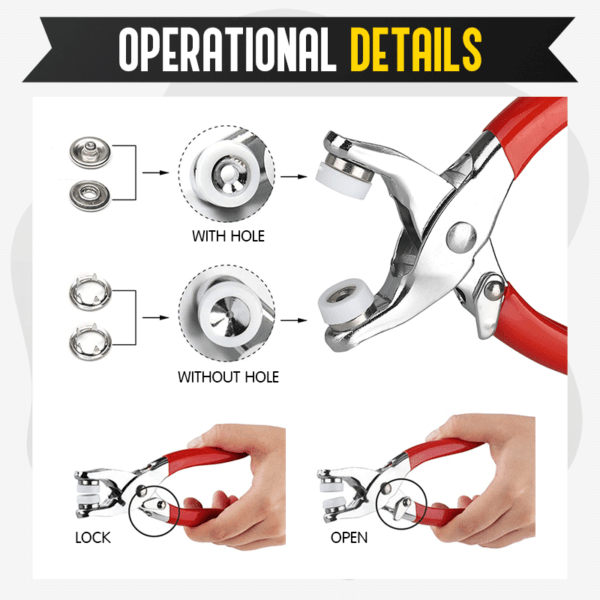 مكينة أزرار الخياطة المعدنية - Image 4