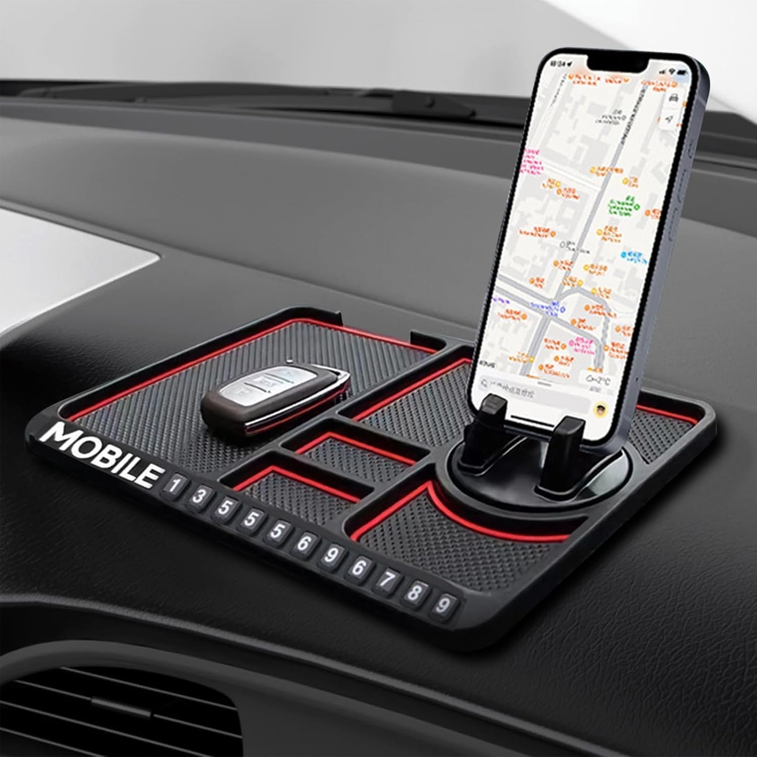 Tapis antidérapant multi-usages en silicone – Adhérence puissante et repositionnable tk