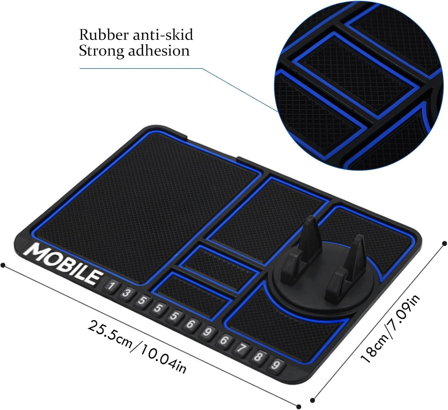 Tapis antidérapant multi-usages en silicone – Adhérence puissante et repositionnable tk - Image 5