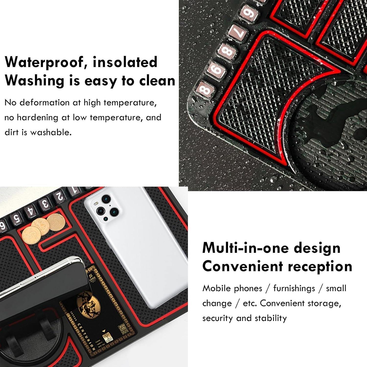 Tapis antidérapant multi-usages en silicone – Adhérence puissante et repositionnable tk - Image 3