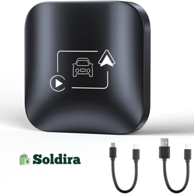 Adaptateur Sans Fil 2-en-1 CarPlay & Android Auto – Transformez votre connexion filaire en expérience sans fil