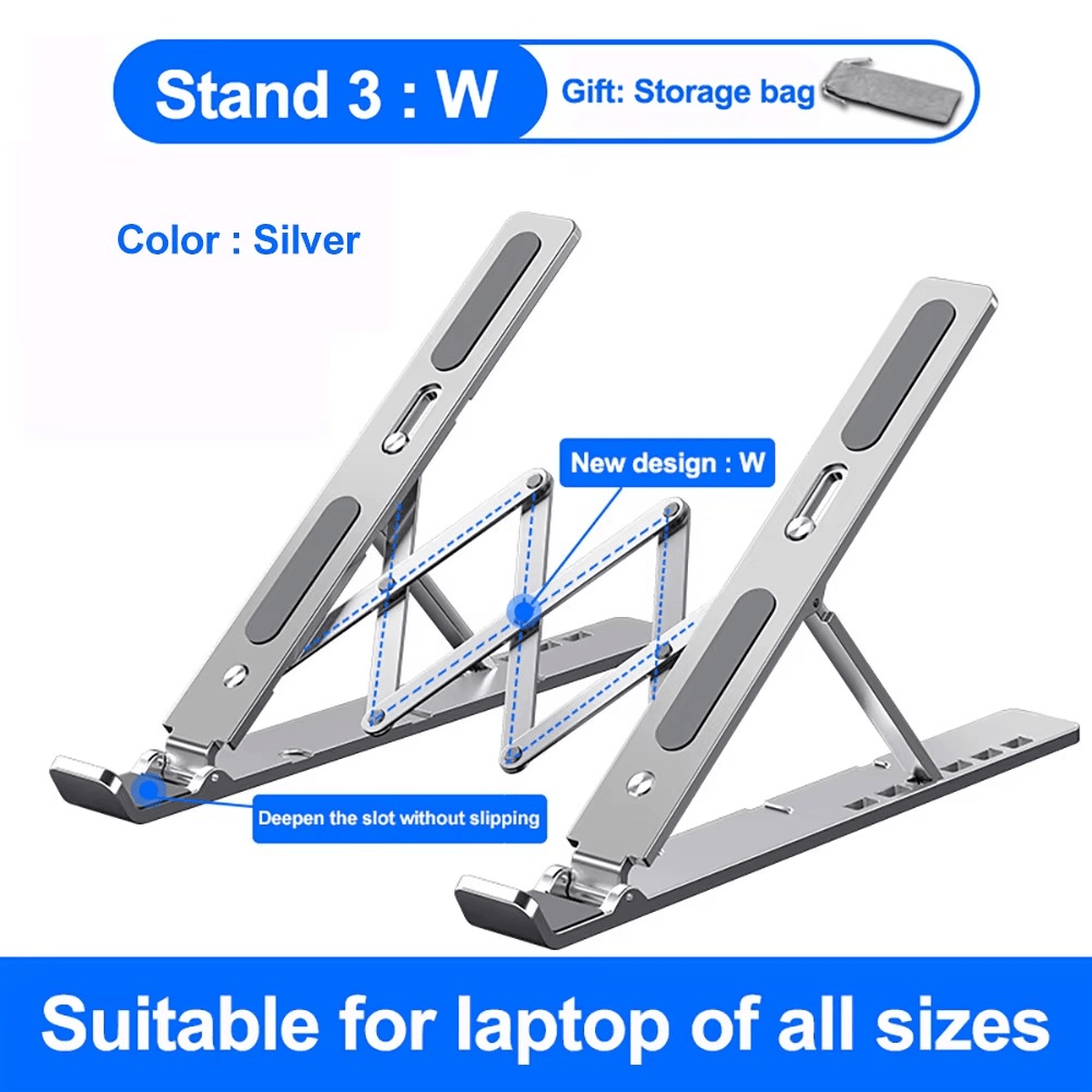 Support Pliable Réglable pour Ordinateur Portable – Refroidissement & Ergonomie - Image 3