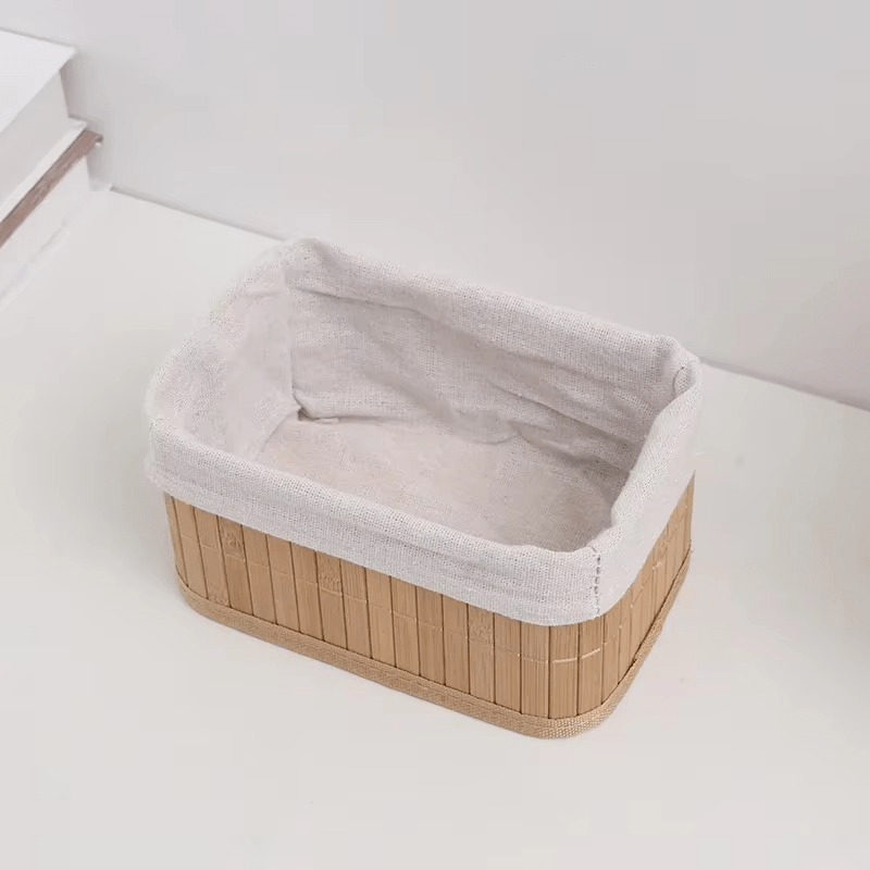 Lot de 3 Paniers de Rangement en Bambou Naturel - Image 4