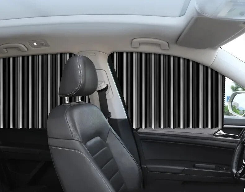 Rideaux Pare-Soleil Magnétiques 4 pcs – Protection UV pour Vitres Latérales