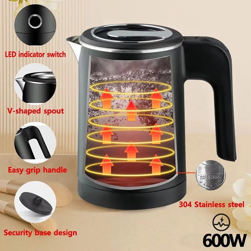Bouilloire Électrique Portable – Acier Inox 304 | 500 ml | Chauffage Rapide 600W - Image 5