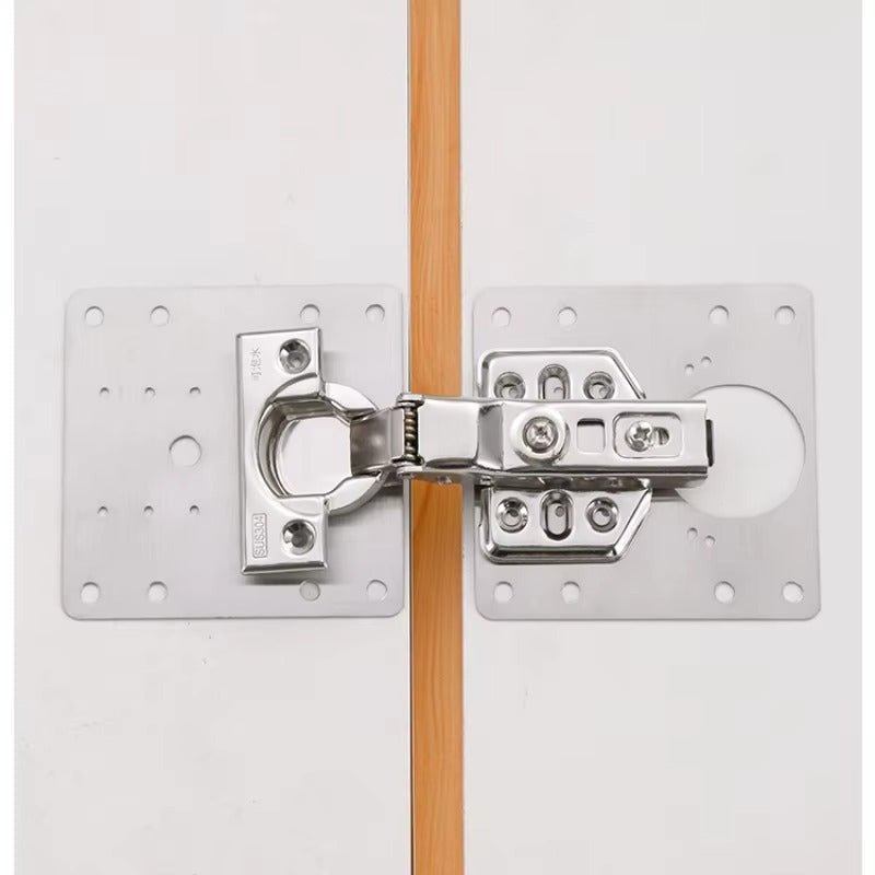 6 Pcs Charnières de Fixation pour Portes d'Armoire – Acier Inoxydable Robuste - Image 7