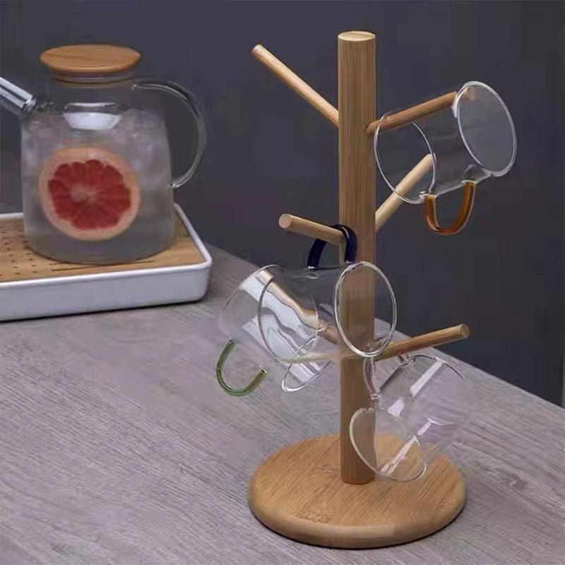 Support en bois pour tasses – Design arbre avec 6 crochets - Image 5